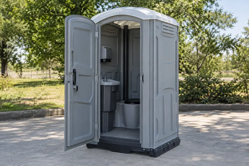 Upgraded portable restroom example