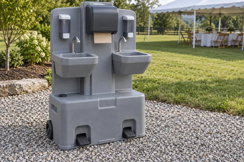 Freestanding portable handwashing equipment